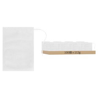上手家居 一次性過濾袋 100入 大號/煮中藥 白色 10x12cm, 1組