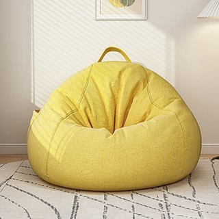 Inart 高級豆袋沙發，不含腳凳 70 x 80cm, 檸檬黃