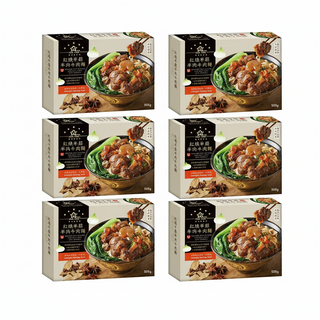 STAR FOOD 星廚饌 紅燒半筋半肉牛肉麵, 505g, 6盒
