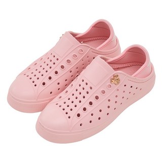 BORUI 柏睿鞋業 大人款 飾扣造型輕量休閒洞洞便鞋