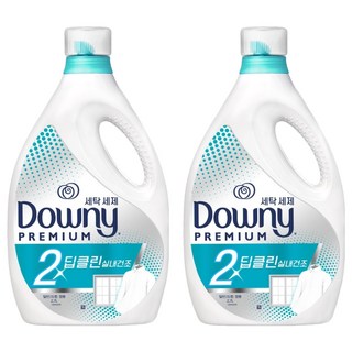 다우니 2X 딥클린 실내건조 액상세제 본품, 2.7L, 2개