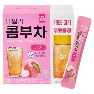 Danongwon 每日康普茶 蜜桃風味, 5g, 20條, 1盒