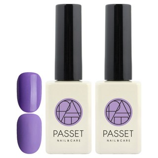 PASSET 彩色凝膠指甲油, 幸福紫 2, 10ml, 2個