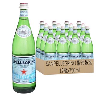 SANPELLEGRINO 聖沛黎洛氣泡天然礦泉水 750ml x 12瓶