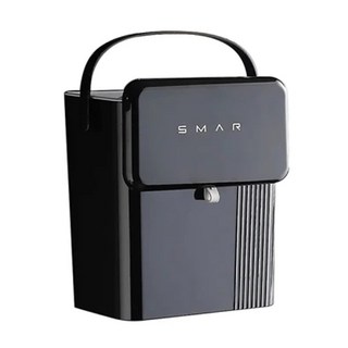 Mega 美佳 法式奶油風廚房掛式垃圾桶, 黑色, 1個