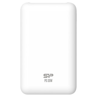 Silicon Power 廣穎電通 20W雙向快充迷你行動電源 10000mAh TypeC 白色, QP58