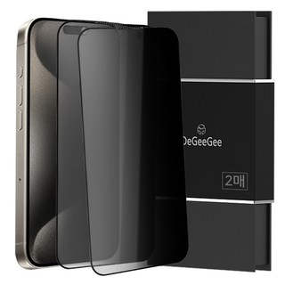 DGG 360度防窺全覆蓋手機螢幕保護貼 2入, 1套