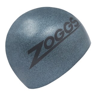 ZOGGS 超彈性環保矽膠泳帽 人體工學設計 提升舒適感, F, 銀色, 1個