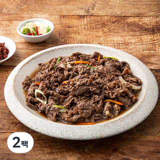 더푸짐 매실 양념 소불고기, 400g, 2팩