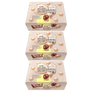 甘百世 珍珠奶茶巧克力糖，超夯巧克力甜點，香甜幸福滋味, 70g, 3盒