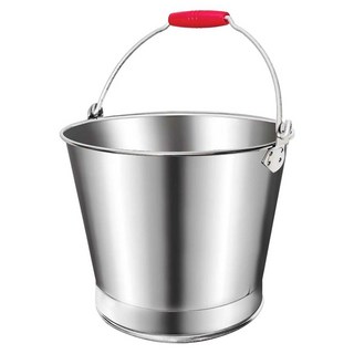 不鏽鋼水桶 34cm, 1個, 銀色