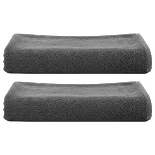 COTTON CLOUD 飯店浴巾 450g 30支 棉, 2條, 深灰色