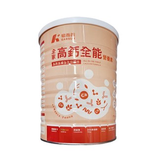 易而善 全家高鈣四益菌營養素 1600g，高鈣含纖，全方位營養配方，全家人的健康首選, 1.7kg, 1罐