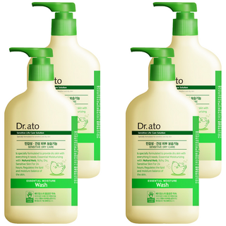 Dr.ato 精華保濕沐浴露, 4瓶, 500ml