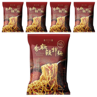 和秋 香麻辣拌麵 勁辣香麻 麵條彈牙涮嘴, 5包