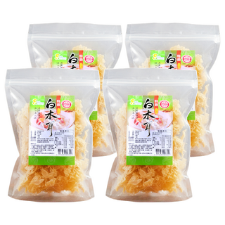 茂喜食品 特級白木耳, 進口嚴選 無農藥殘留 無添加防腐劑及色素 工廠通過HACCP及ISO22000認證, 75g, 4包