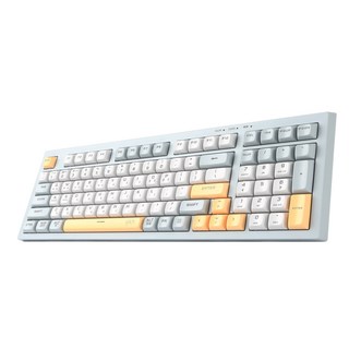 지클릭커 오피스프로 사일런스 M RGB 무소음 방수 무선 98키 블루투스 키보드, Navy Blue RC1, WK50, 제조사축