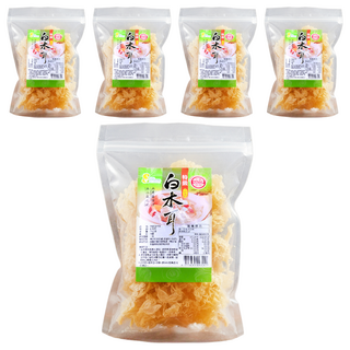 茂喜食品 特級白木耳, 進口嚴選 無農藥殘留 無添加防腐劑及色素 工廠通過HACCP及ISO22000認證, 75g, 5包