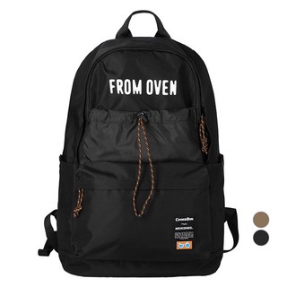 NEIKIDNIS 男女通用 跑跑薑餅人 勇敢餅乾 束口後背包, 黑色, 1個