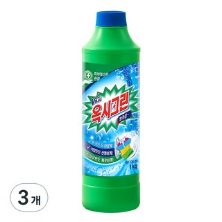 옥시크린 분말형 표백제, 3개, 1kg