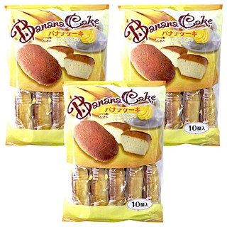 Shiawasedo 香蕉蛋糕 10p, 3個, 180g