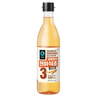 청정원 정통발효 현미 식초, 470ml, 1개