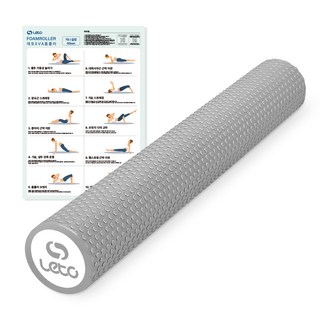 Leto EVA 軟式泡棉滾筒, 1個, 灰色