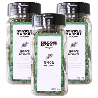 딜리셔스마켓 월계수잎 향신료, 25g, 3개