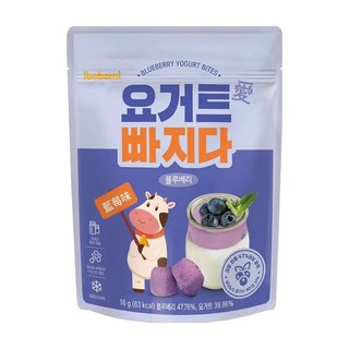 ibobomi 乳酸菌優格點心, 藍莓味, 16g, 1包