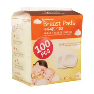 perfection 防溢乳墊 強大瞬吸 3D立體設計 輕薄超強吸收, 100片, 1包