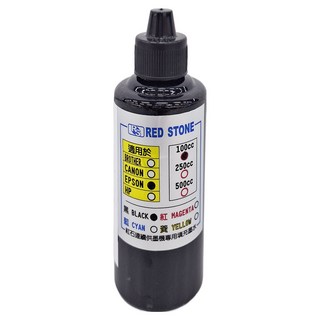 RED STONE 紅石 EPSON 環保連供墨水 通用款 100mL, 黑色, 1瓶