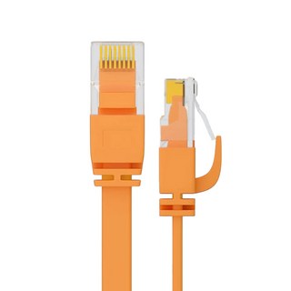 POLYWELL 寶利威爾 CAT6 極細高速網路線 RJ45 福祿克認證 PW15-W58-S010, 橘色, 1m, 1條