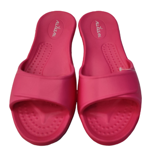 LASSLEY 蕾絲妮 AllClean環保室內/浴室拖鞋 台灣製 EVA材質, 桃紅色, 1雙