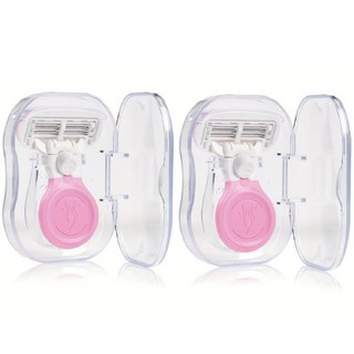 헤라진 여성용 겨드랑이 다리제모 휴대용 면도기, 2개, 1개입