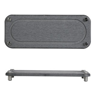 珪藻土洗漱墊 水波凹槽款 不鏽鋼墊腳, 28 x 11 x 2.5cm, 清水色, 1個