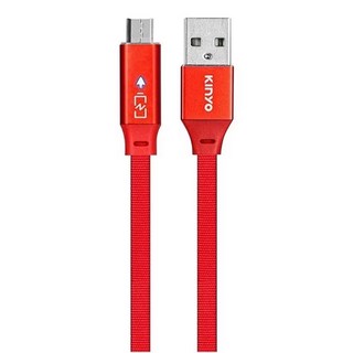 Kinyo 智慧變燈充電傳輸線 Micro USB, 1m, USB-B907, 1條