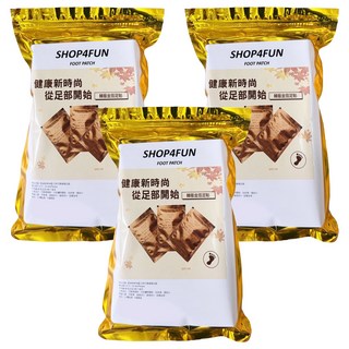 SHOP4FUN 天然竹酢樹液足貼 Set 40枚, 10.5*6.5cm, 3袋, 1袋