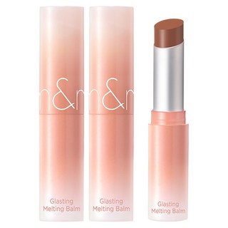 [비건뷰티] 롬앤 글래스팅 멜팅 립밤, 11 버피 코랄, 3.5g, 2개