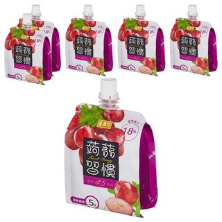 盛香珍 蒟蒻習慣 葡萄蒟蒻, 180g, 6包