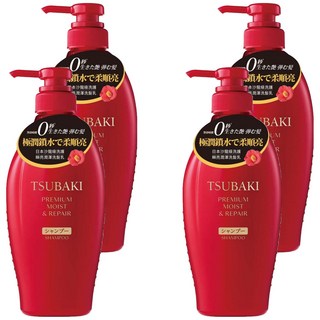 TSUBAKI 思波綺 瞬亮潤澤洗髮乳 深層滋潤 柔順亮澤, 450ml, 4瓶