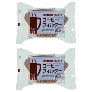 Pearl Horse 寶馬 錐形咖啡濾紙1~2杯用, 100個, 2包