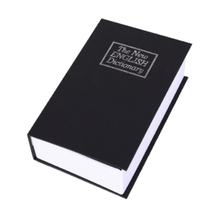 HOMESAFE 書本保險箱 大 密碼款 265x200x65mm, 黑色