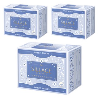 春風 SILLACE 抽取式衛生紙 3層 120張, 24包, 3袋