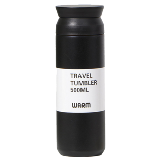 FOREVER 日式304不鏽鋼真空保溫瓶, 黑色, 500ml, 1個