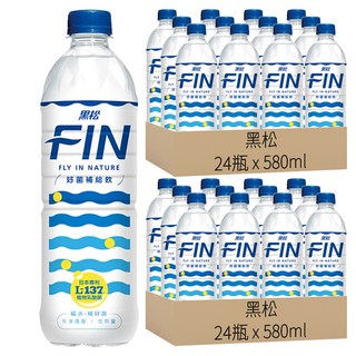 黑松 FIN 好菌補給飲 580ml，含日本L-137植物乳酸菌，等滲透壓，低熱量 - 24瓶, 48瓶