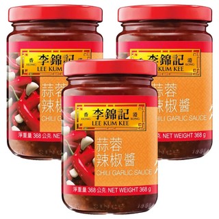 李錦記 蒜蓉辣椒醬 蒜香濃郁, 368g, 3罐