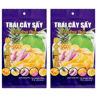 慕南 綜合蔬果乾 Mixed Fruit Chips, 250g, 2包