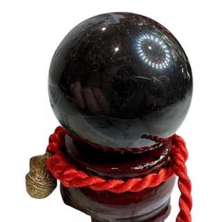 天然黑曜球 彩曜石球 黑銀曜球 礦物材質, 顏色隨機, 3~3.4cm