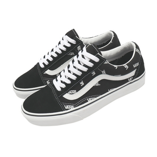 VANS Old Skool 經典款休閒鞋, 麂皮+天然皮鞋面, 27.5cm, 黑色