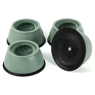 上手家居 洗衣機減震防滑增高墊 4入/組 灰色 TPU橡膠材質, 9 x 4cm, 1組